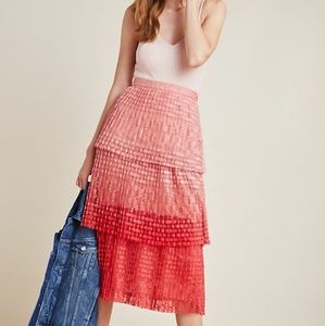 Maeve ombre lace skirt